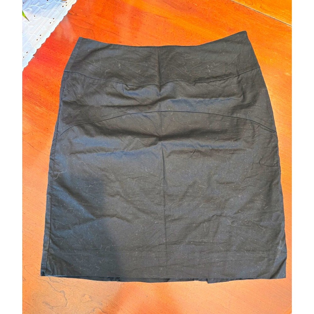 Gap Women's Black Solid A-Line Skirt Short Length Regular Fit Size 8